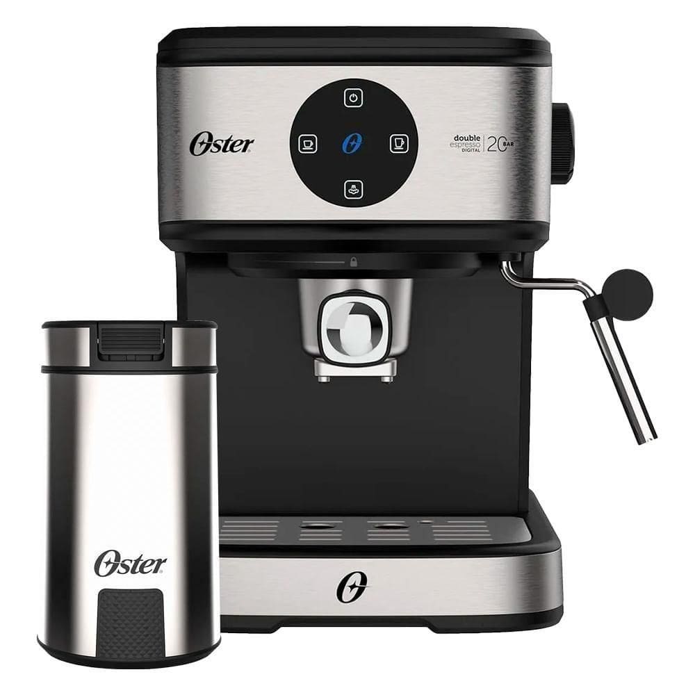 Kit Espresso Oster Cafeteira Double E Moedor De Café 127V