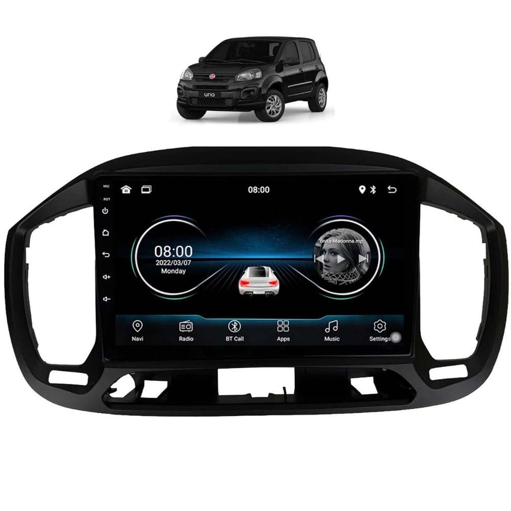 Kit Multimídia Uno 2015 / 2021 Android 9 Pol Carplay Gps 2/32GB - 915BR ROADSTAR