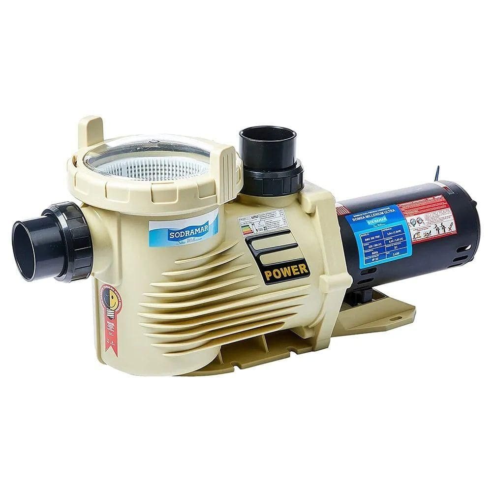 Motobomba 4cv Bmu-400 Monofásica Para Piscinas Até 408 Mil Litros - Sodramar (motor Weg)