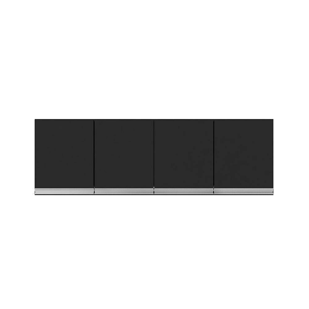 Armário Aéreo 4 Portas 150cm Andréia Preto AJL Móveis