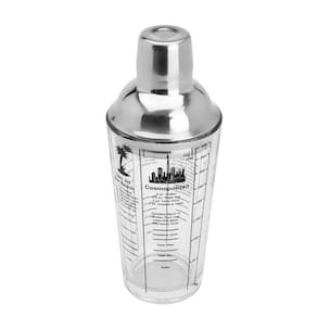 Coqueteleira de Vidro C/Tampa Aço Inox Coimbra 420ml Lyor