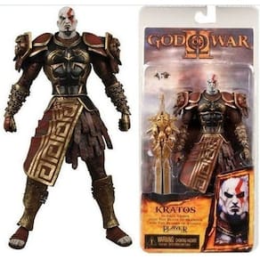Action Figure God Of War Kratos Ares Armor Boneco Articulado 18Cm
