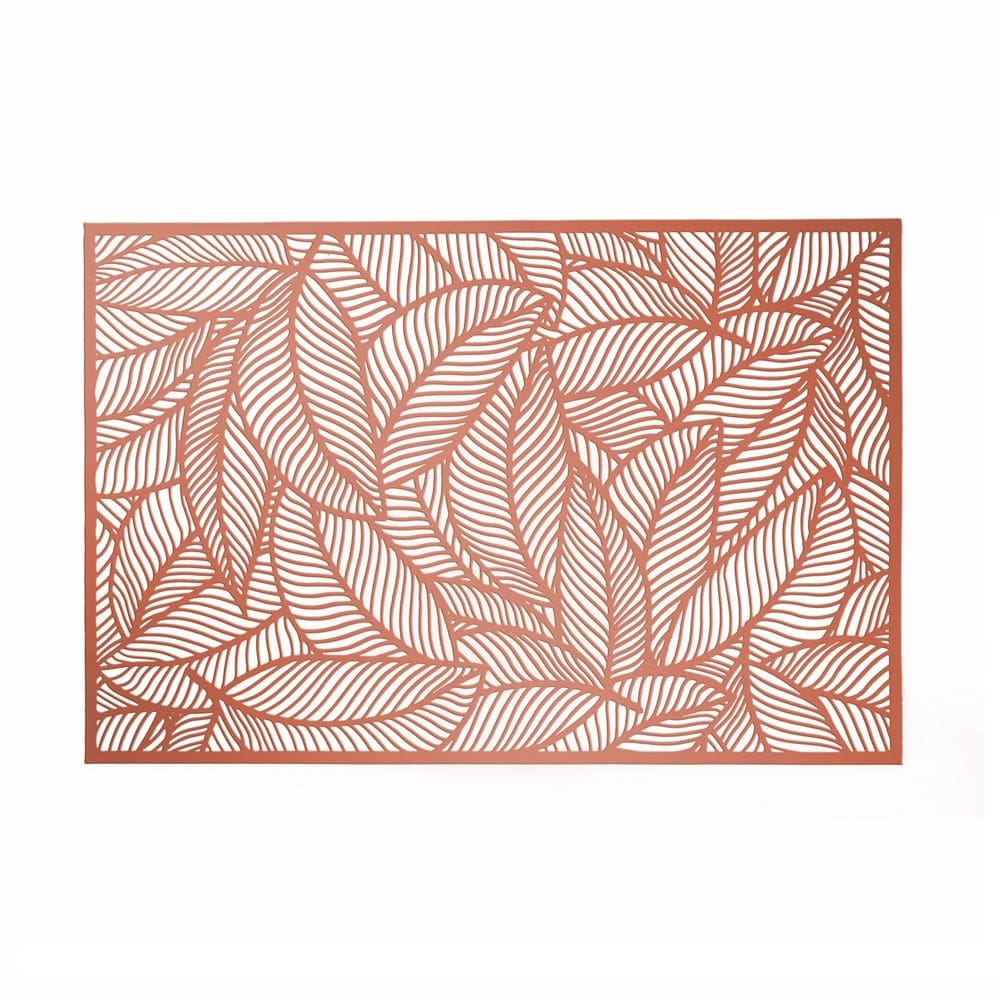Lugar Americano de Plástico Leaf Rosé 45cm Lyor