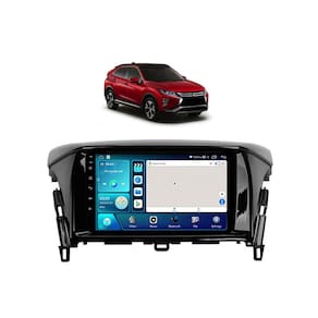 Kit Multimídia Eclipse Cross 2019 / 2024 9 Pol Android Carplay Gps 2/32GB - 915BR ROADSTAR