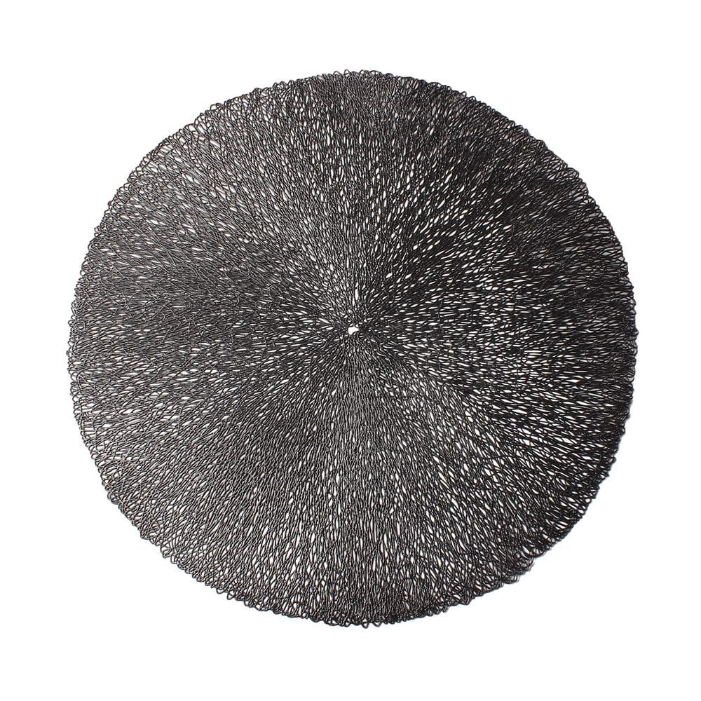 Lugar Americano de Plástico Columbus Preto 38cm Lyor