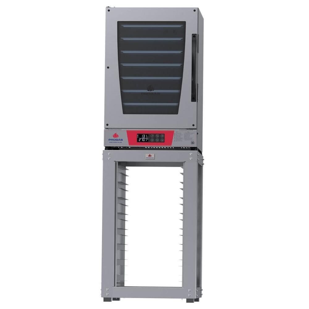 Kit Forno Turbo Elétrico Progás Prp-008 Plus Vermelho 220v + Mesa Mes-008 Inox