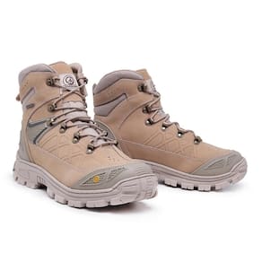 Bota Coturno Masculina Trilha Aventura Couro Resistente