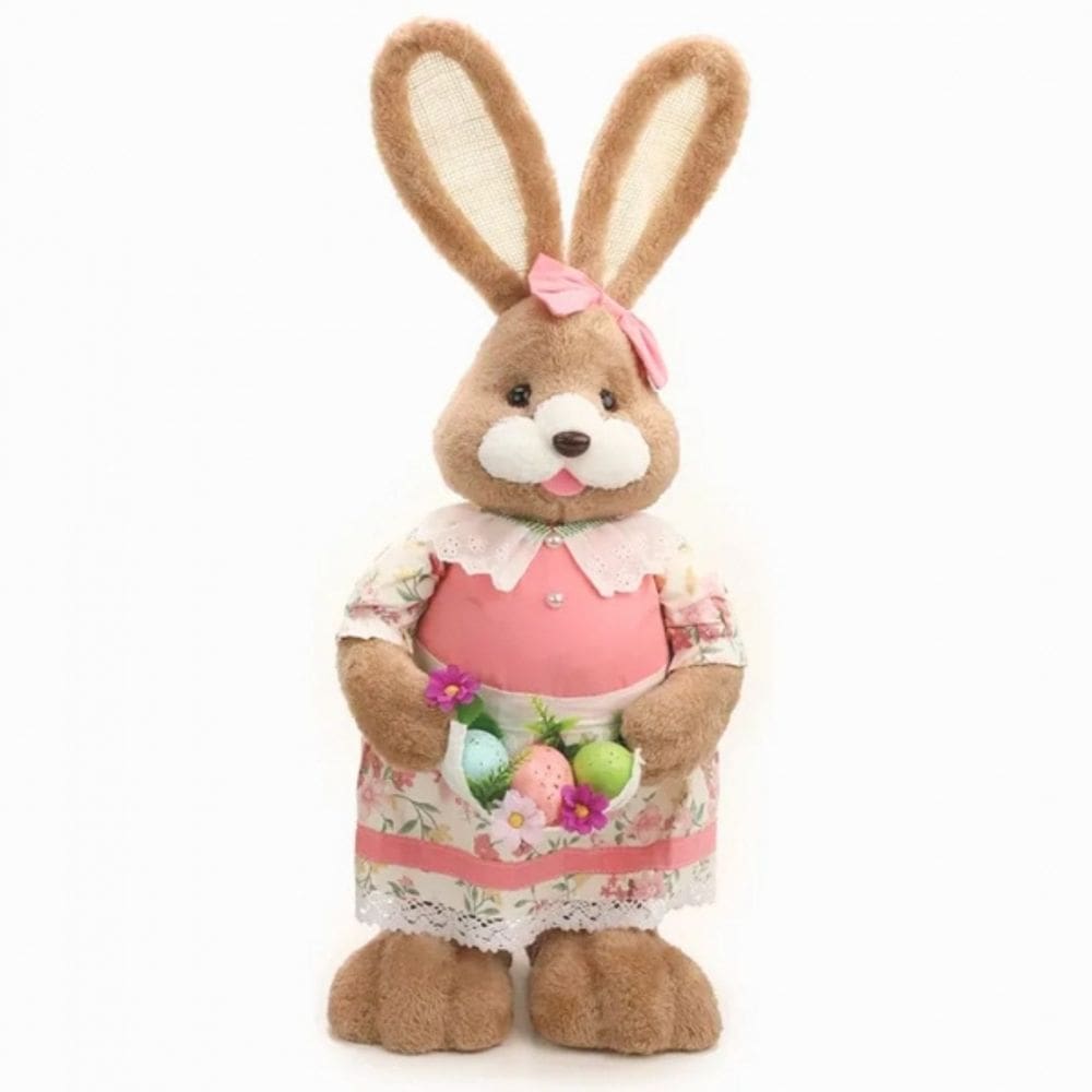 Coelha Decorativa Com Ovos 48cm Un Cromus