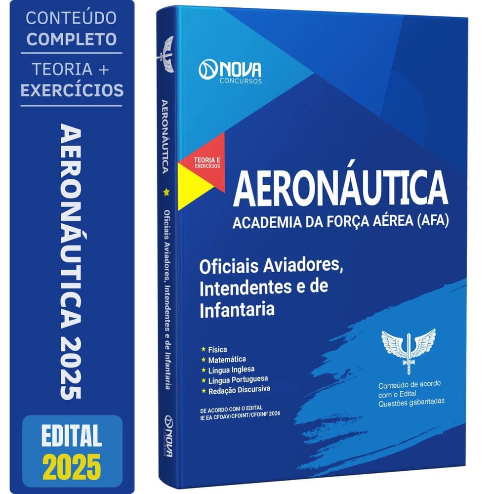 Apostila Aeronáutica Afa 2025 Oficiais Aviadores,