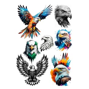 5 Tatuagens Temporaria  Aguias