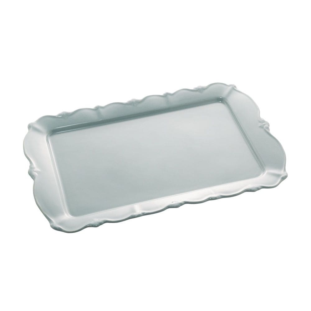 Bandeja Retangular em Porcelana Fancy Menta 42x26cm Wolff