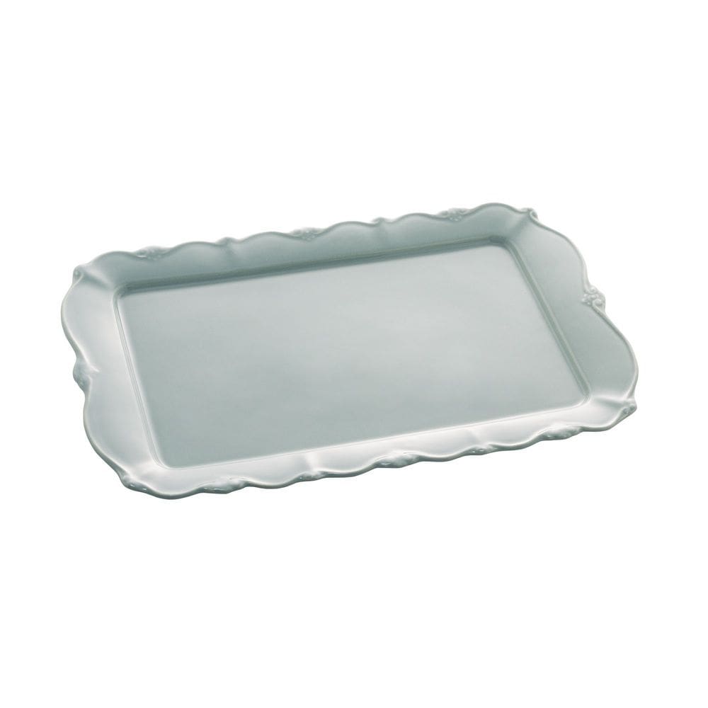 Bandeja Retangular em Porcelana Fancy Menta 36x22cm Wolff