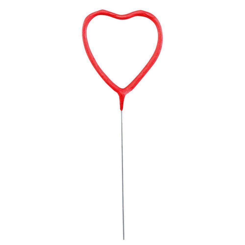 Vela De Aniversário Faísca Coração Vermelho