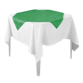 Toalha De Mesa Liso Verde Bandeira Tnt 70cm X 70cm - 10 Un