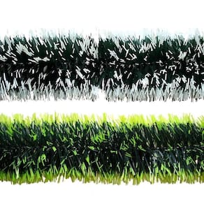 Festão De Natal Metalizado Nevado Verde - 2m X 9cm