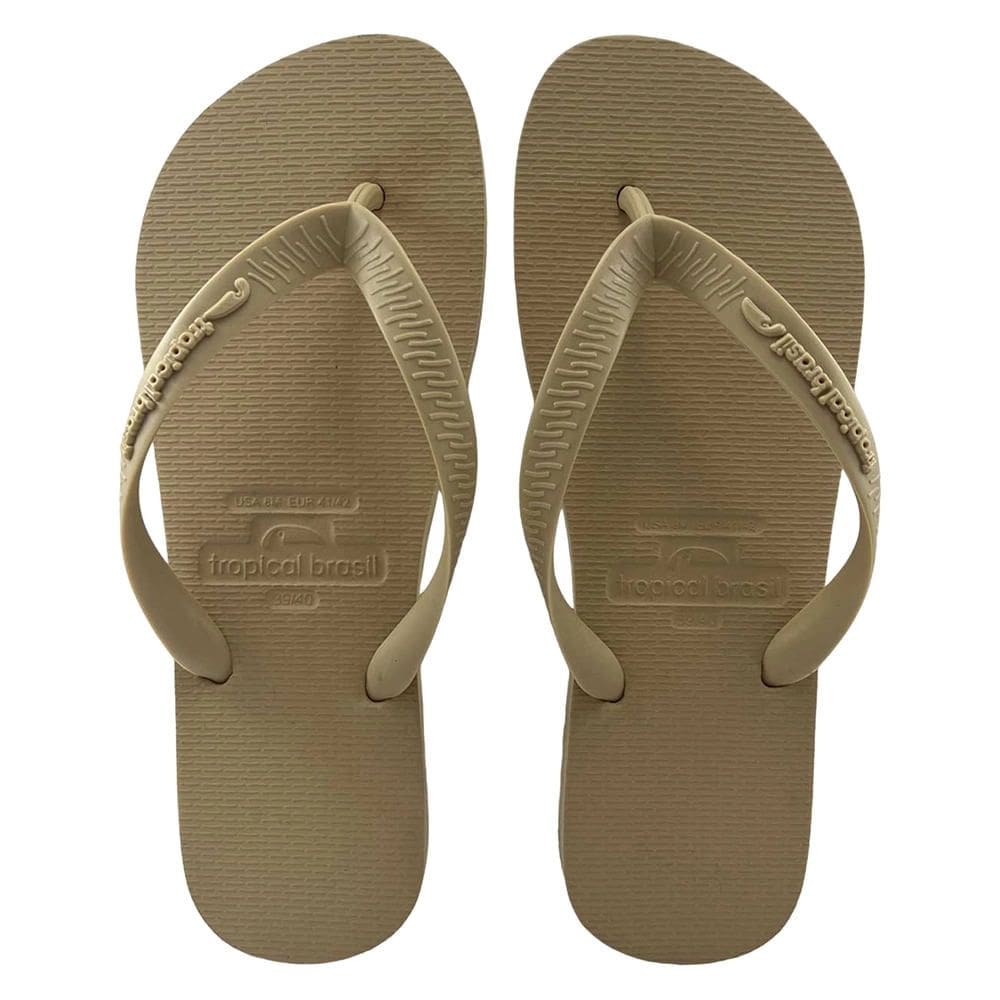 Chinelo Tropical Brasil Unissex Bicolor Areia 35/36