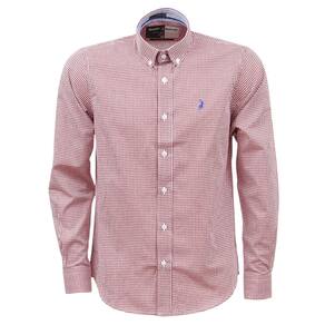 Camisa Masculina Vermelha Manga Longa Austin 37947