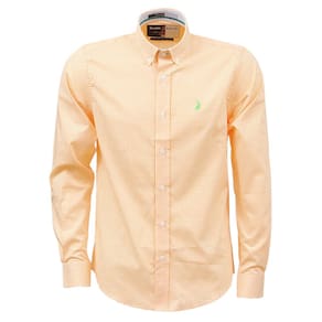 Camisa Masculina Laranja Manga Longa Austin 37948