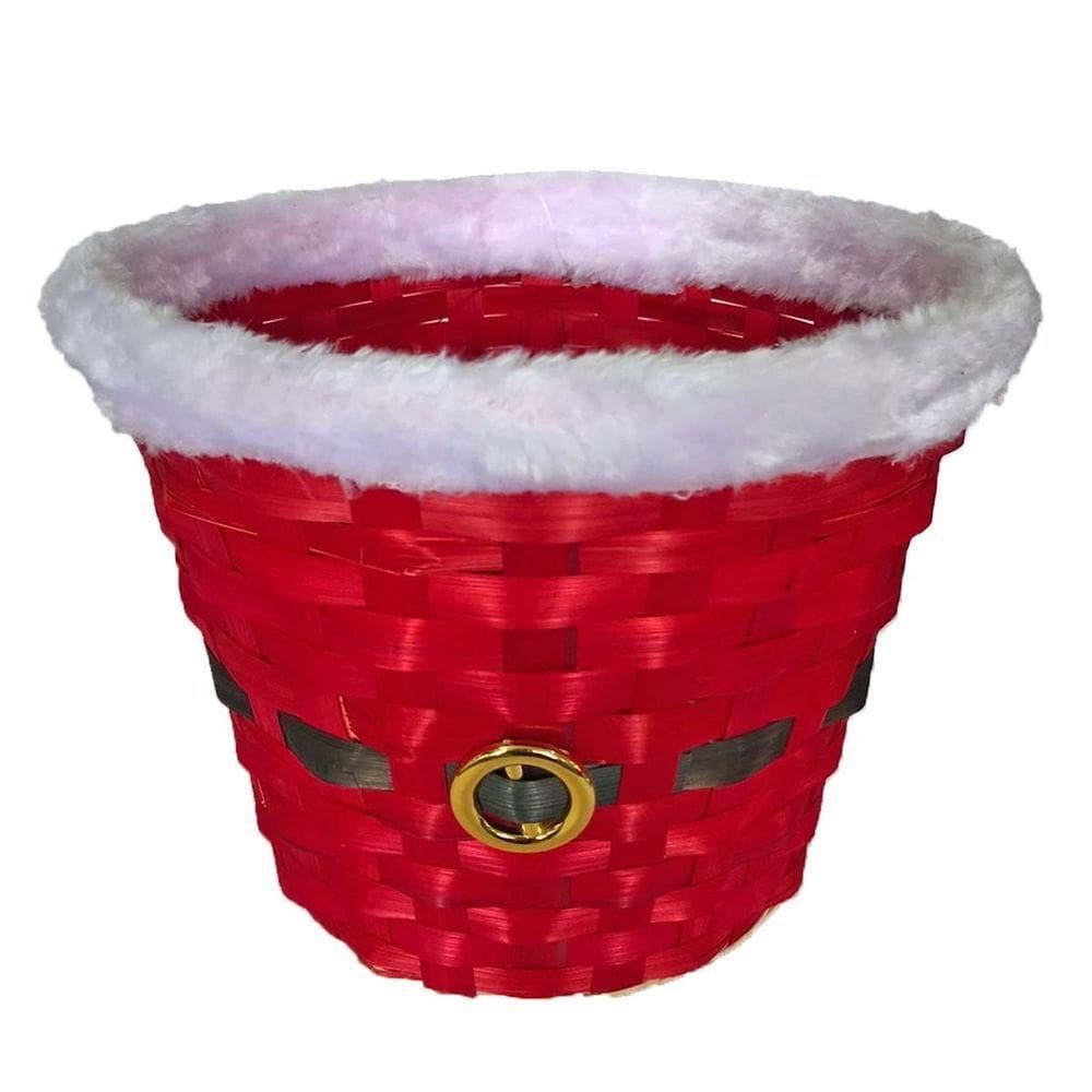 Cesta De Vime Natal Médio - 16cm X 18cm