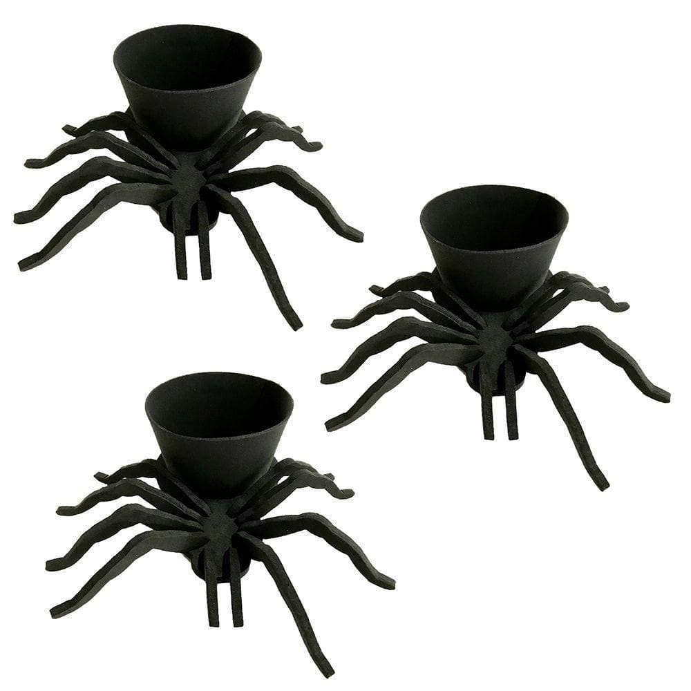Cachepot De Halloween Aranha Em Eva - 3 Unidades