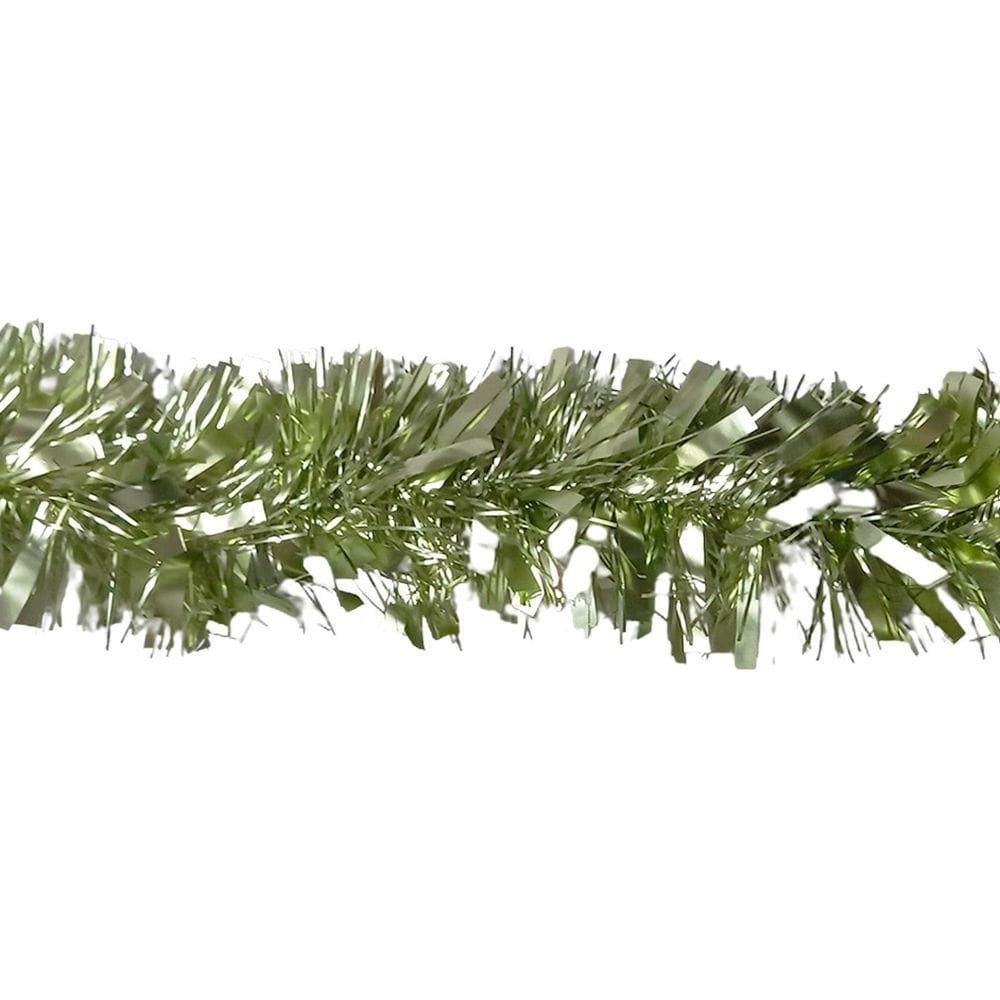 Festão De Natal Metalizado Verde Oliva - 1,8m X 7cm