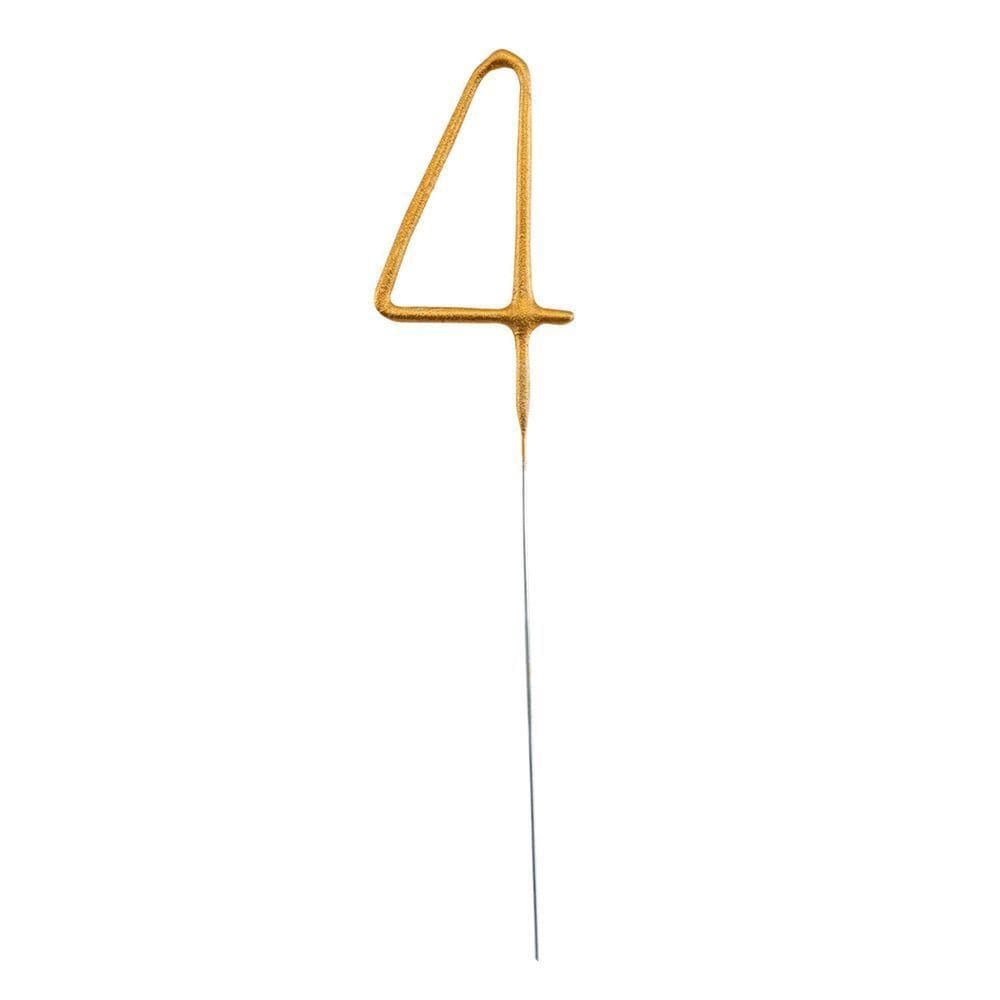 Vela De Aniversário Faísca Cometa - Número 4