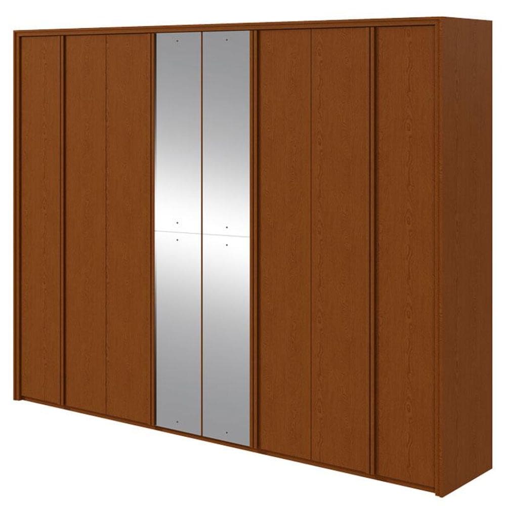 Guarda Roupa Casal Ergon 8 Portas com Espelho Frassino – Lopas