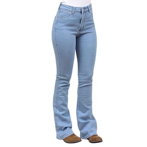 Calça Jeans Azul Feminina Flare com Lycra Wrangler 37811