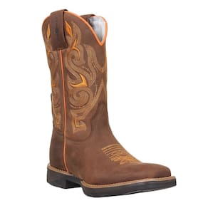 Bota Masculina Marrom Bico Quadrado Cow Way 37895