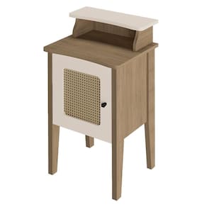 Mesa De Apoio Mdf Sala 43 Cm 4519 Carvalho Off White Arly Carvalho Off White