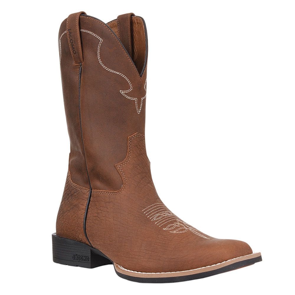 Bota Masculina Café Bico Quadrado Jácomo 37887