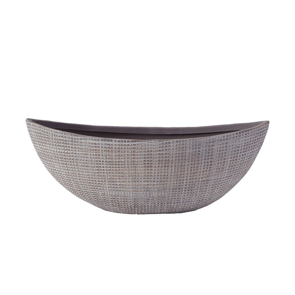 Vaso Decorativo de Cerâmica Cinza 14cm AO0011 BTC