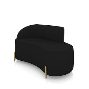 Sofá 2 Lugares Orgânico 140cm Pé Dourado Morgan Linho D03 - D`Rossi