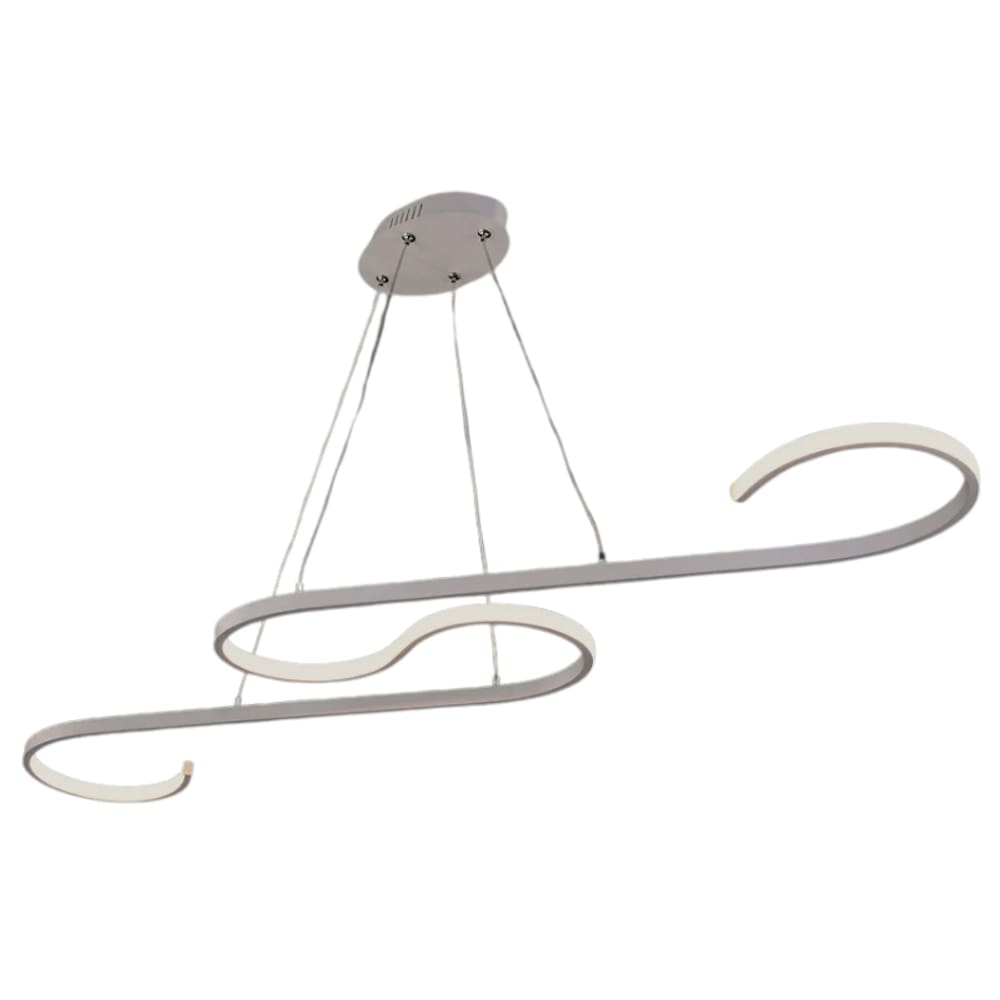 Pendente Ganchos Geometric LED 185 58W Bivolt Branco