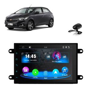 Kit Multimídia Onix Prisma LS Joy 7 Pol Carplay Androidauto Connectmedia Cm7 Faaftech