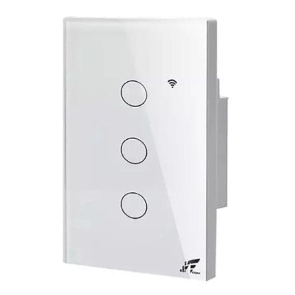 Interruptor Touch Inteligente Wifi Rf 433Mhz Jwcom 3 Botões