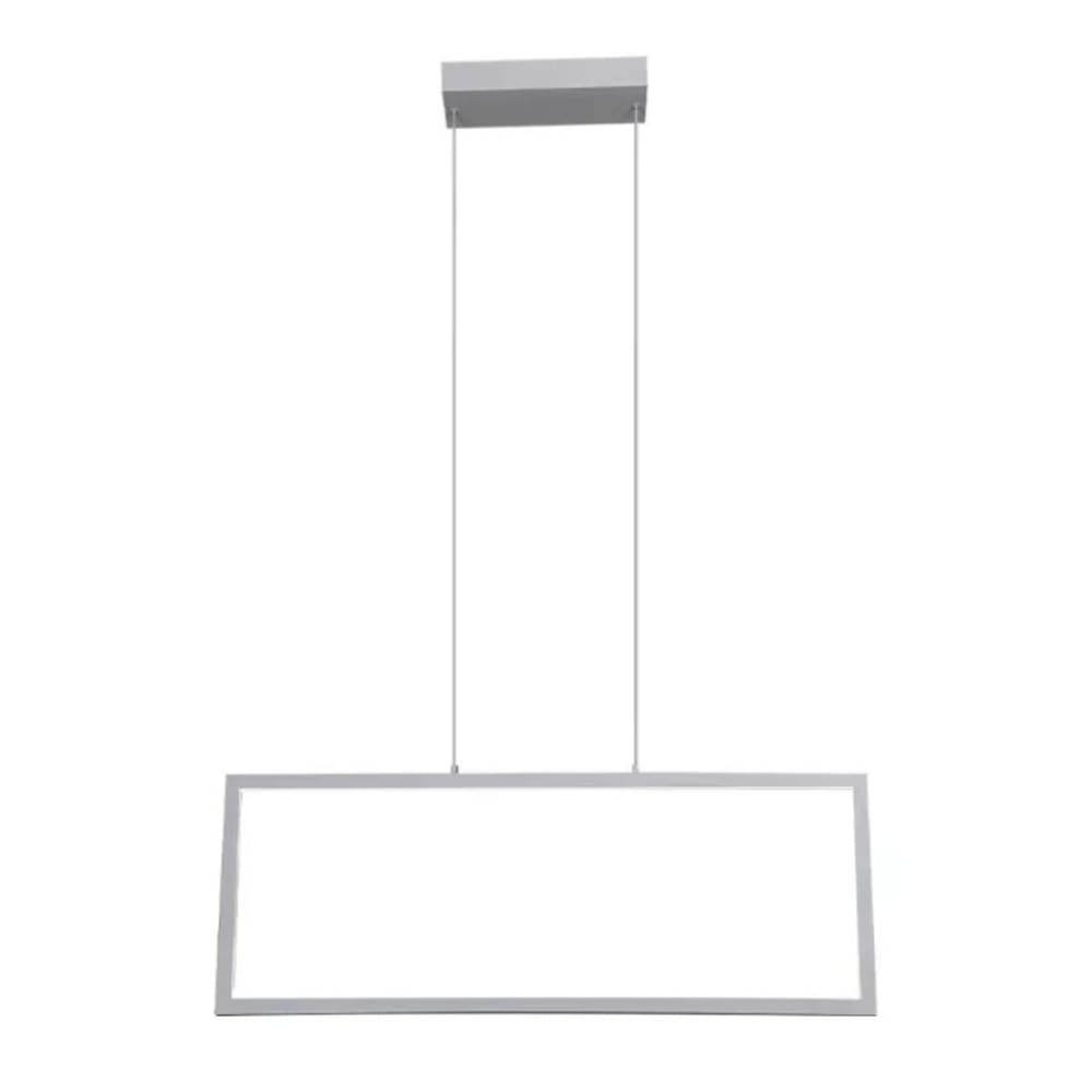 Pendente Retangular Geometric LED Dimerizável 1001 40W Bivolt Branco