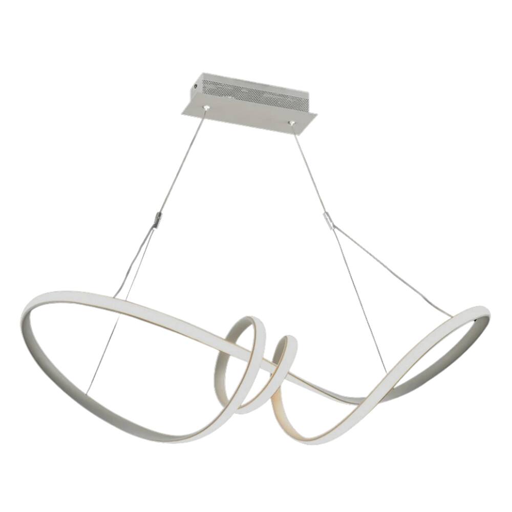Pendente Round Trip Infinity LED Dimerizável 6922PW 40W Bivolt Branco
