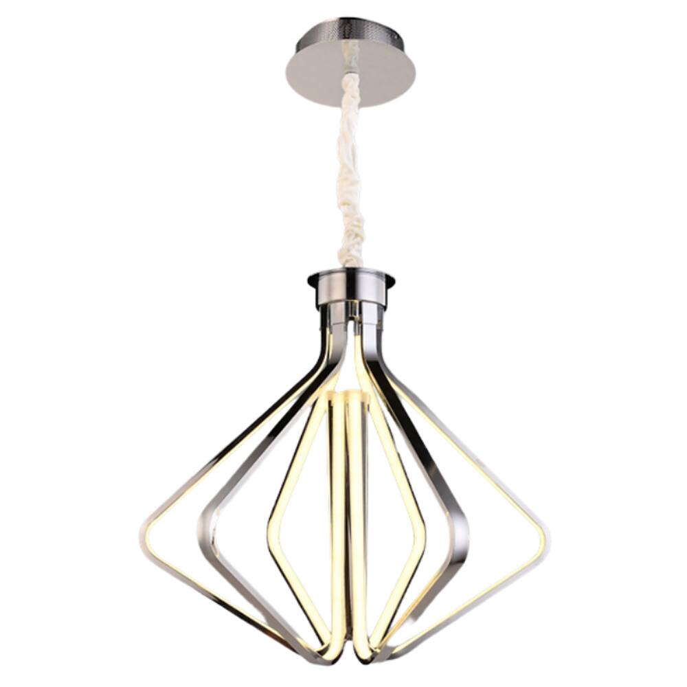 Pendente Diamont LED Dimerizável 1236 90W Bivolt Cromado