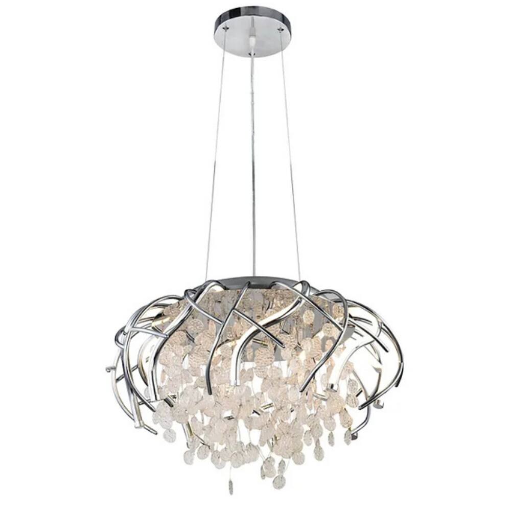 Pendente Folha LED Dimerizável 62785P 70W Bivolt Cromado