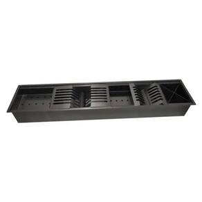 Calha Úmida Preta de Aço Inox 304 - Tamanho 900x184x140mm - Domum