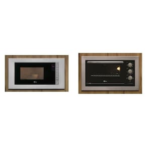 Conjunto de Embutir Fischer com Forno Elétrico 48L + Micro-ondas 25L Fit Line 127v Inox