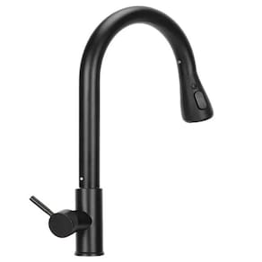 Torneira Gourmet Monocomando Extensivel Preta Domum