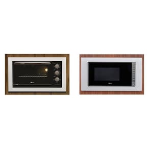 Conjunto de Embutir Fischer com Forno Elétrico 48L + Micro-ondas 25L Fit Line 220v Branco