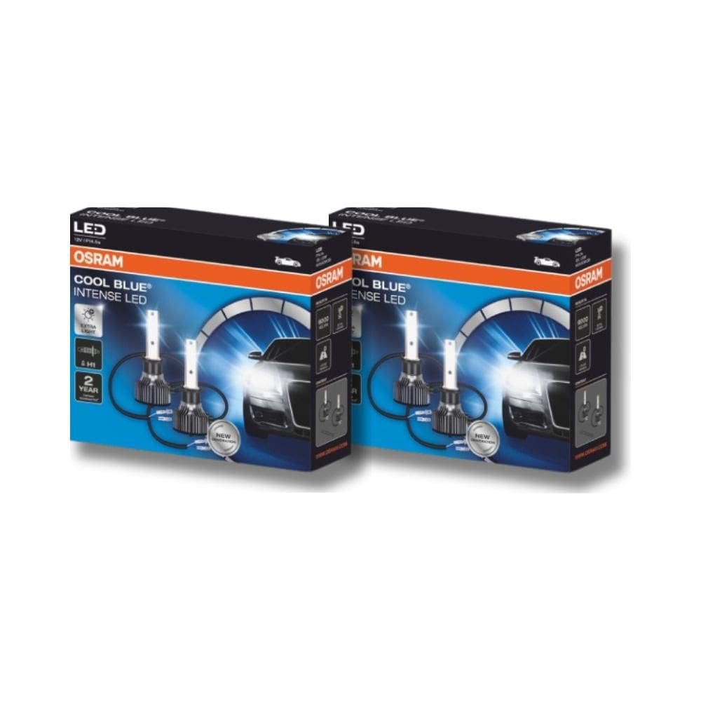 KIT Lâmpadas Osram Led Cool Blue Intense 2 pares H1