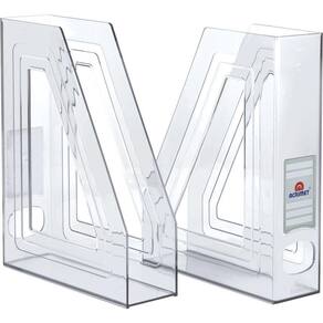 Kit 2 Porta Revista Acrimet Classic 277 Cristal