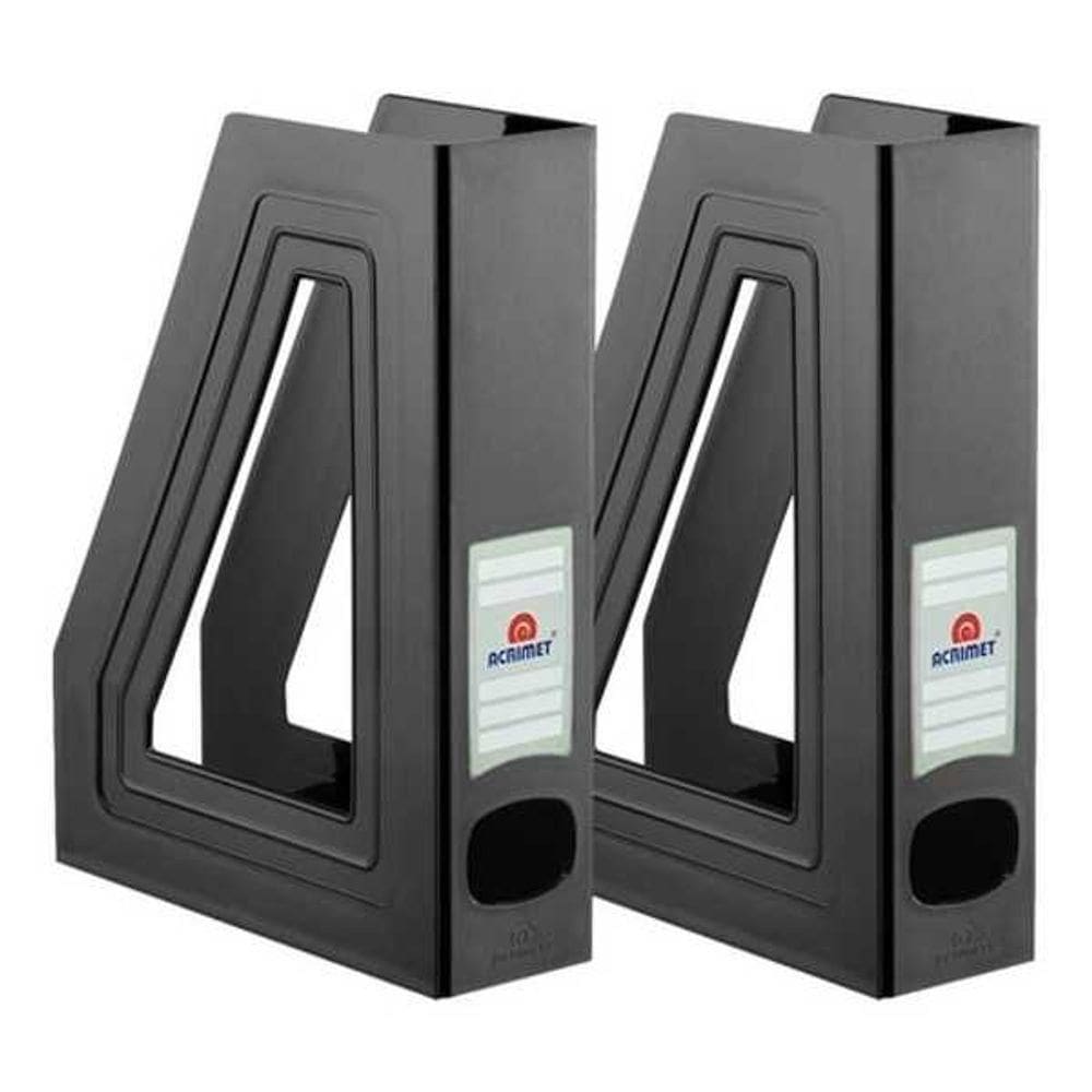 Kit 2 Porta Revista Acrimet Classic 277 Preto