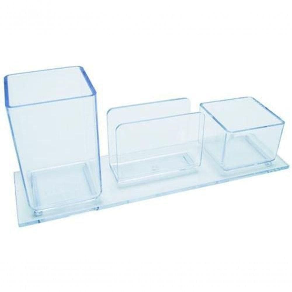 Porta Lapis Clips E Lembrete Acrimet 940 Cristal
