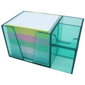 Organizador Mesa Acrimet Com Papel Colorido Acrimet 956 Verde Clear