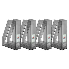 Kit Com 4 Porta Revista Acrimet Classic 278 Fume